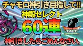 【ドラクエタクト】神殿セレクト60連のガチャ引いたのサムネイル画像